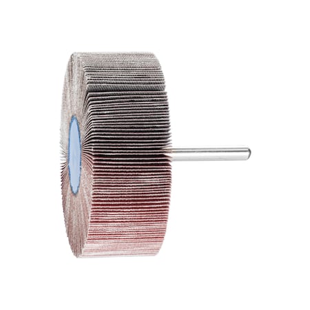 Pferd 3" x 1" Mounted Flap Wheel - 1/4" Shank - Aluminum Oxide - 240 Grit 45212